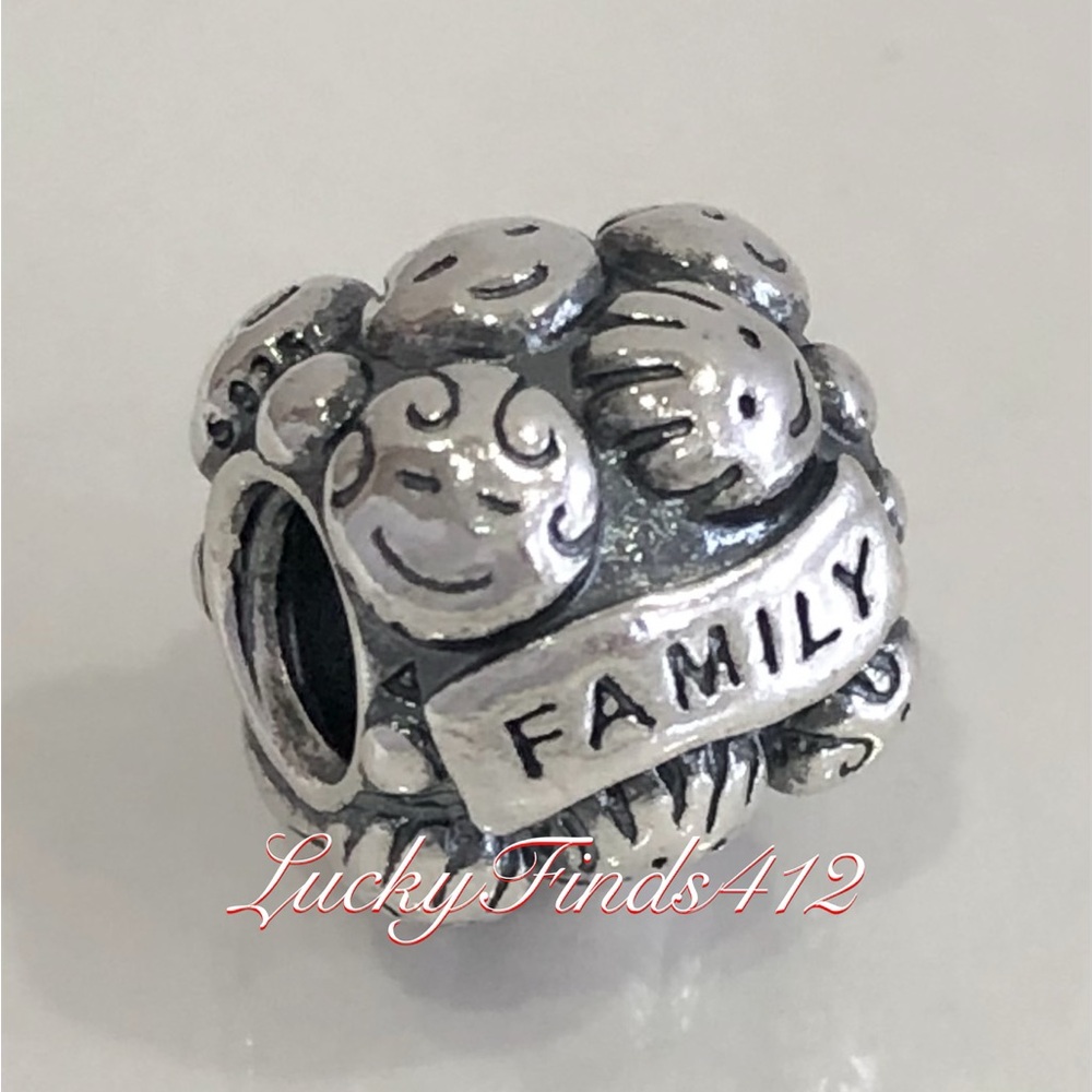 Pandora Love and Family Charm Retired Pandora Charm